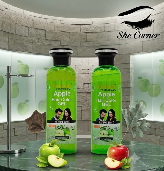 Yardlie Apple No Ammonia Shampoo Hair Colour Black&Brown