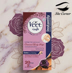 Veet Velvet Rose Hair Removal Strips Body 20 Pieces