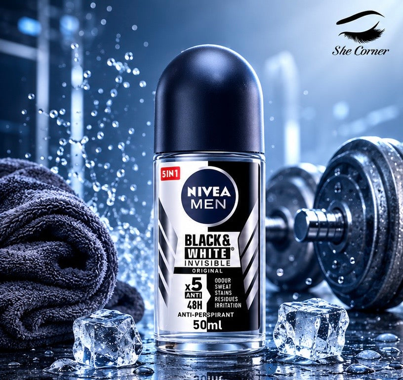 Nivea Black & White Roll-On Deodorant