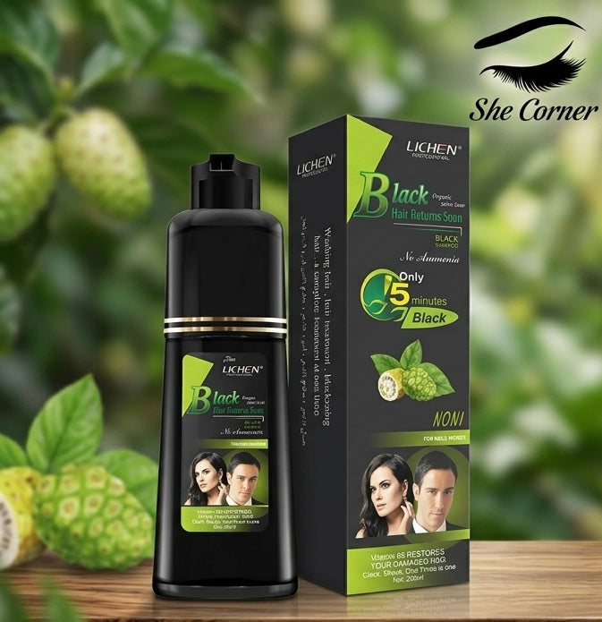 Lichen Shampoo Hair Colour Black&Brown