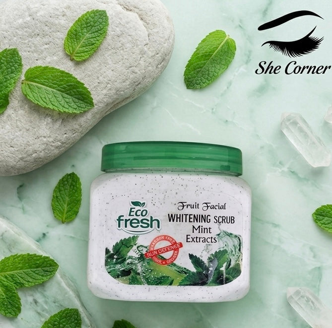 Eco Fresh Whitening Mint Face & Body Scrub 350ml