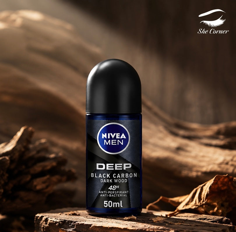 Nivea Men Deep Black Carbon Roll-On Deodorant
