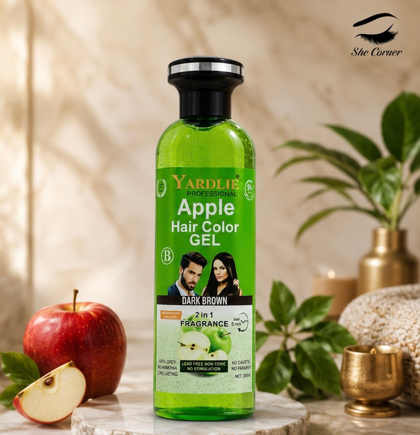 Yardlie Apple No Ammonia Shampoo Hair Colour Black&Brown