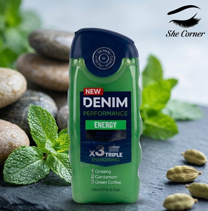 Denim Energy Body and Face Wash 250 ml
