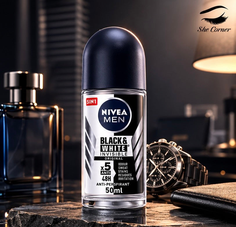 Nivea Black & White Roll-On Deodorant