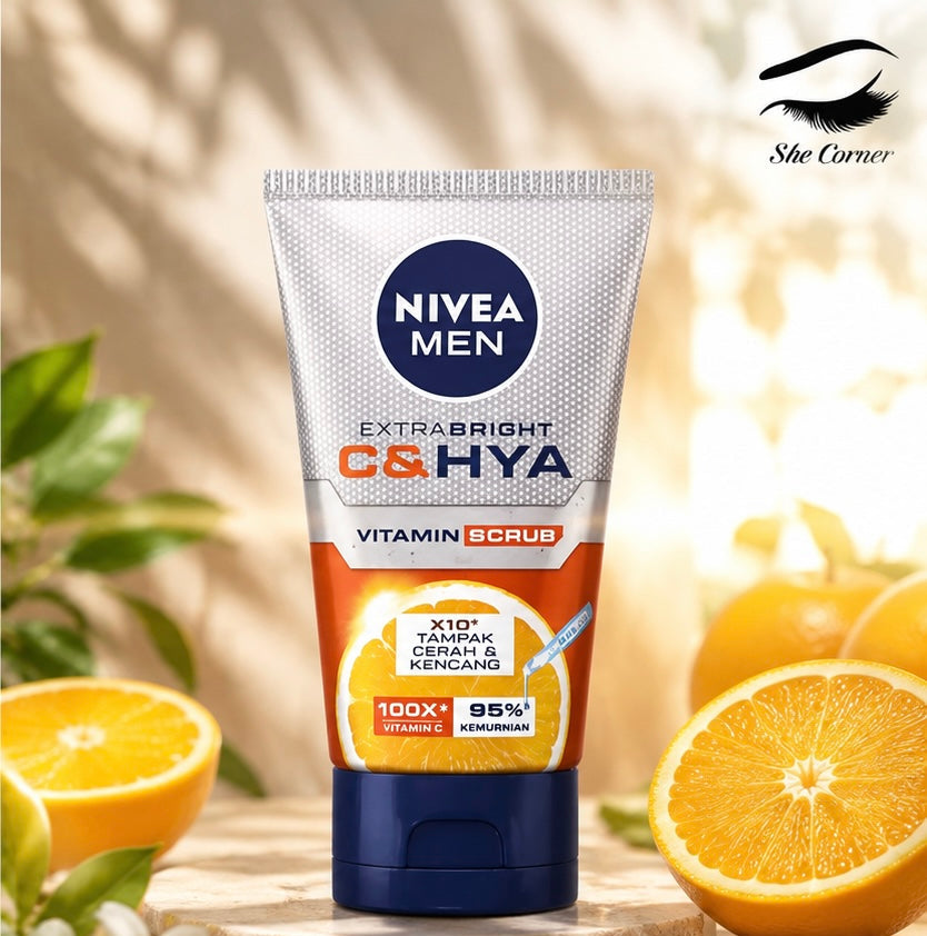 NIVEA Extra Bright C & HYA Vitamin Scrub Face Wash