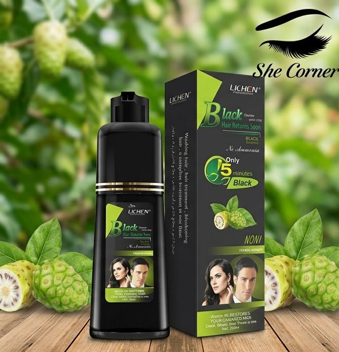 Lichen Shampoo Hair Colour Black&Brown
