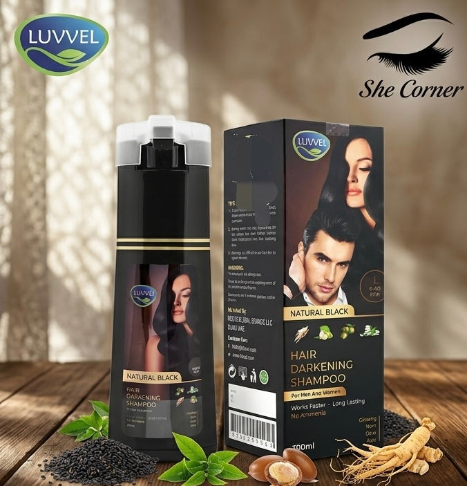 Luvvel Shampoo Hair Colour Black&Brown