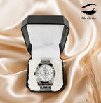 Tissot 1853 Couturier Chronograph Men’s Watch – White/Silver Dial, Tachymeter & Stainless-Steel Bracelet
