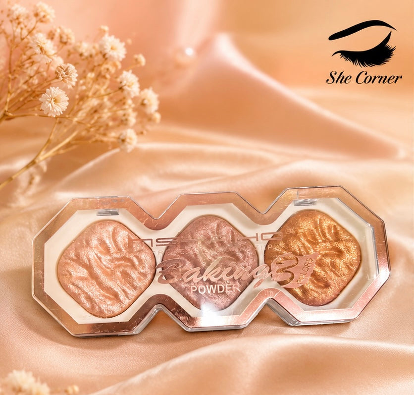 MSYAHO Diamond 3 Color Highlighter Powder
