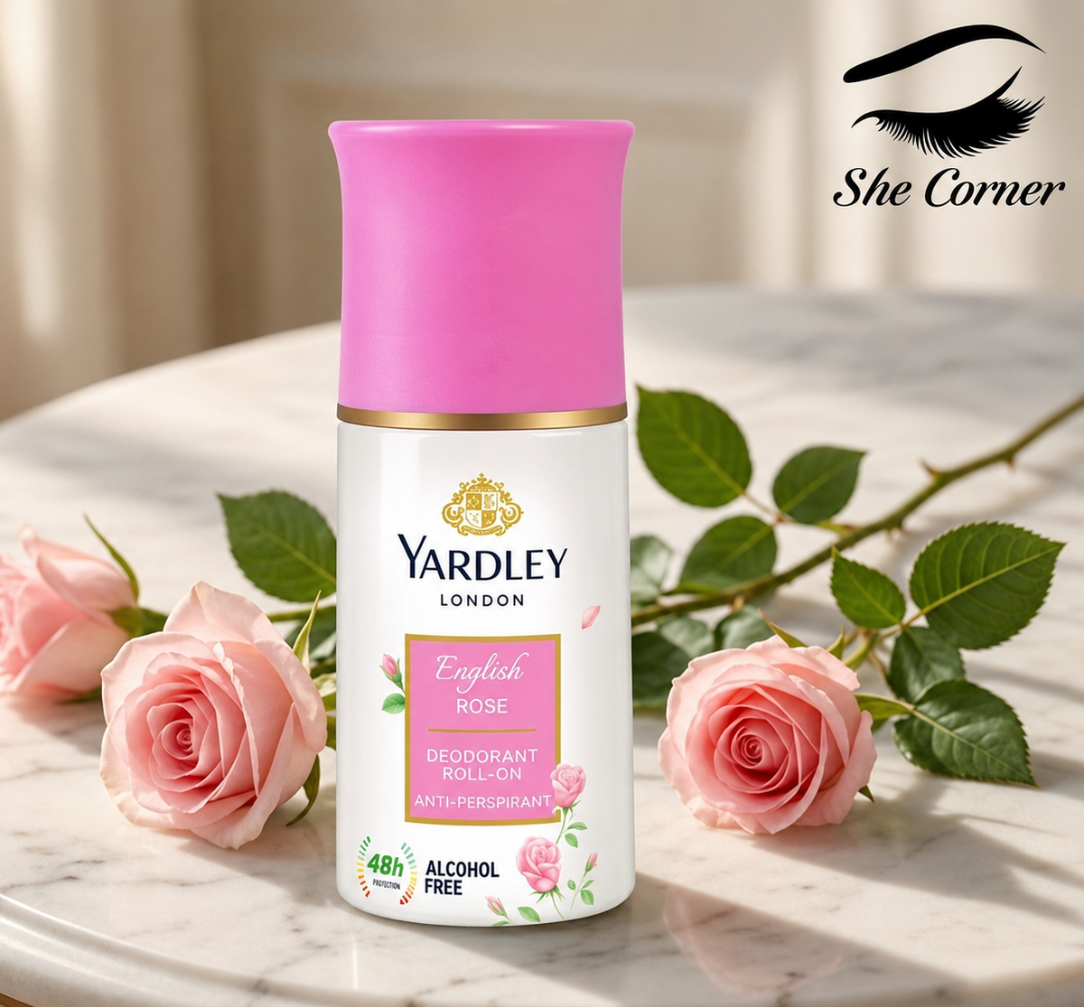 Yardley English Rose Roll-On Deodorant