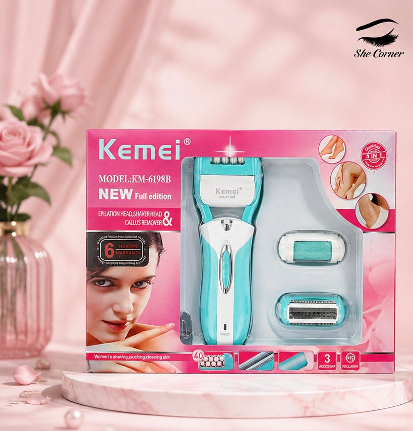Kemei 3-in-1 Epilator KM 6198B