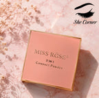 Miss Rose 2 in 1 Compact Face Powder