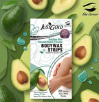 Just Glow Avocado Hair Removal Strips 20 Pieces