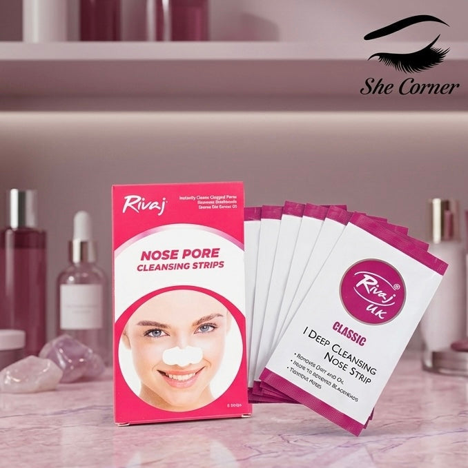 Rivaj Pink Nose Strips 6 Pieces