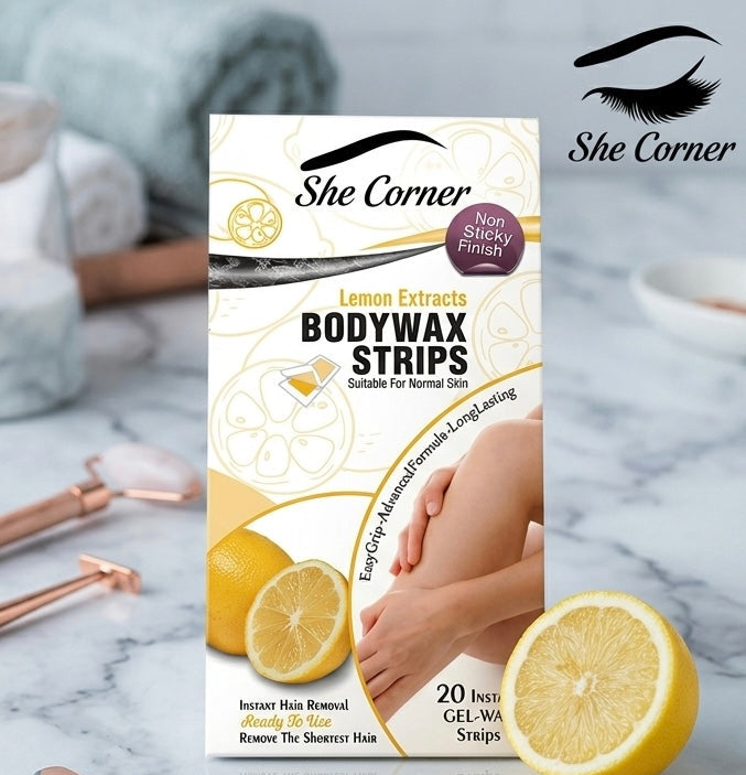 Just Glow Lemon Hair Removal Strips 20 Pieces