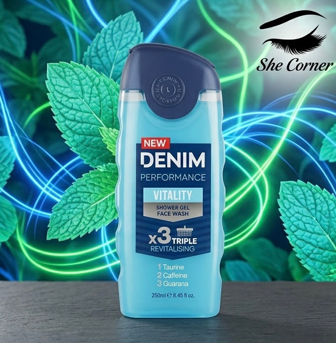 Denim Vitality Body and Face Wash 250 ml