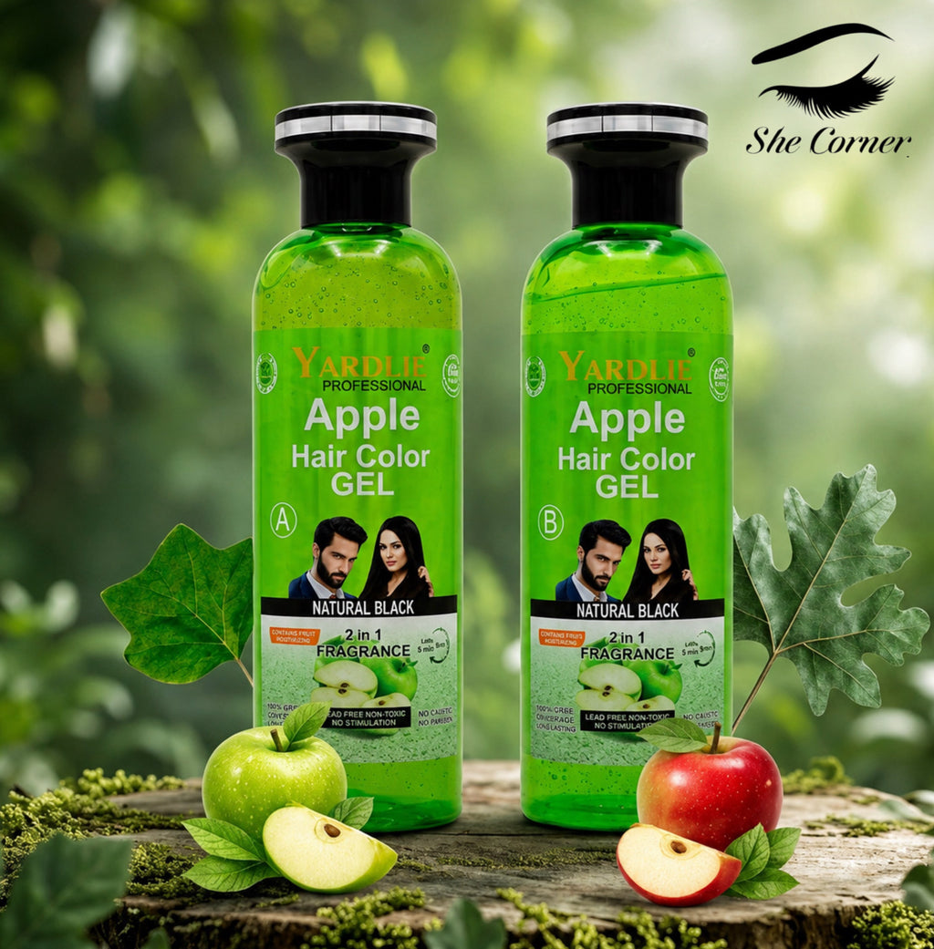 Yardlie Apple No Ammonia Shampoo Hair Colour Black&Brown