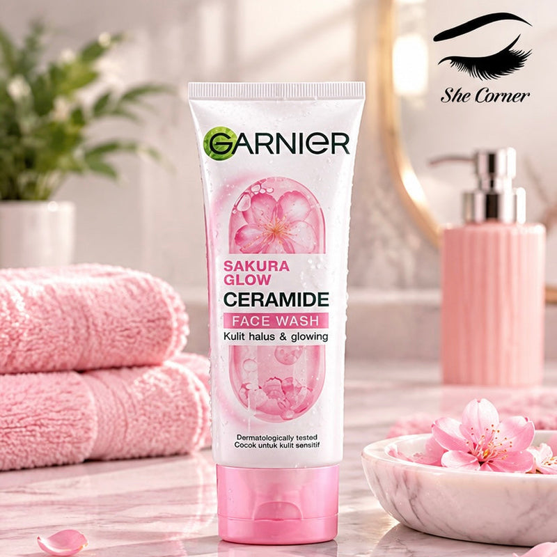 Garnier Sakura Glow Glowing Face Wash