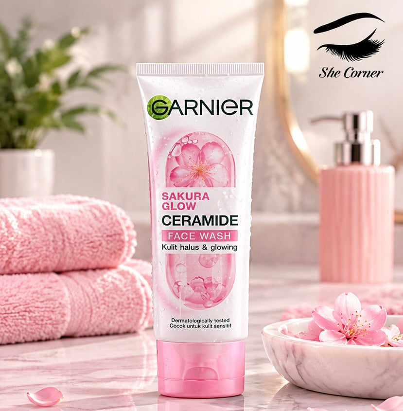 Garnier Sakura Glow Glowing Face Wash