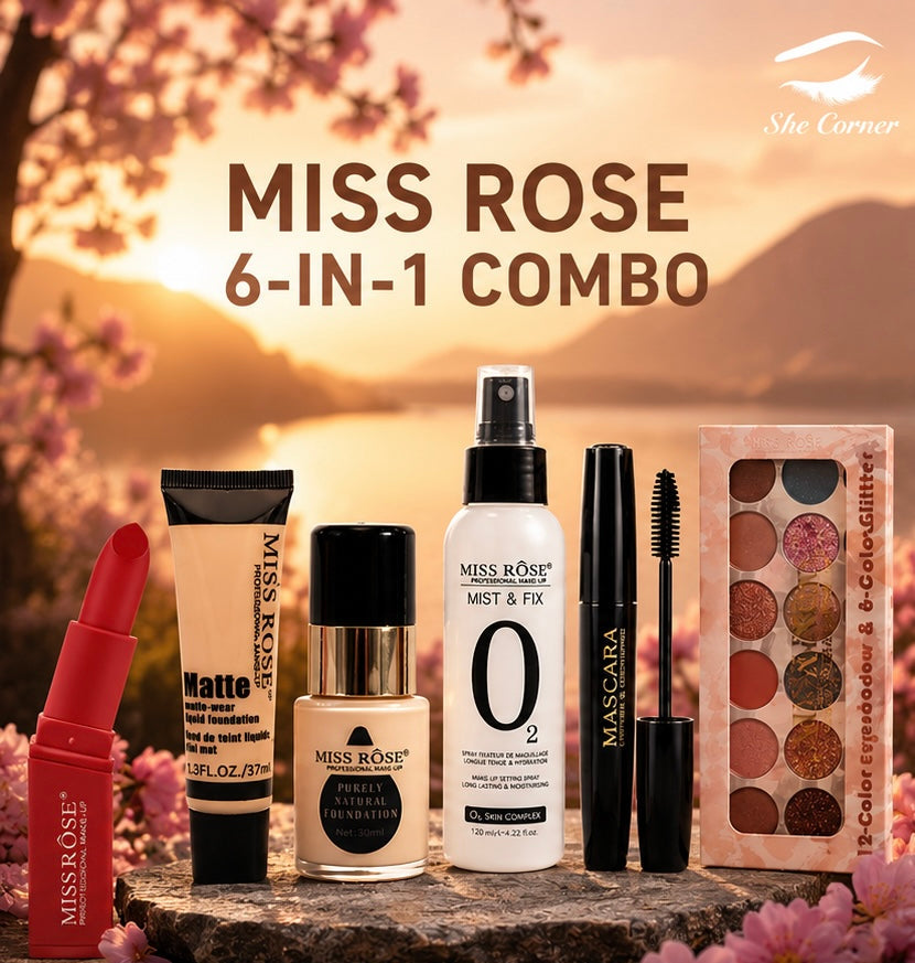 Miss Rose 6-in-1 Makeup Combo